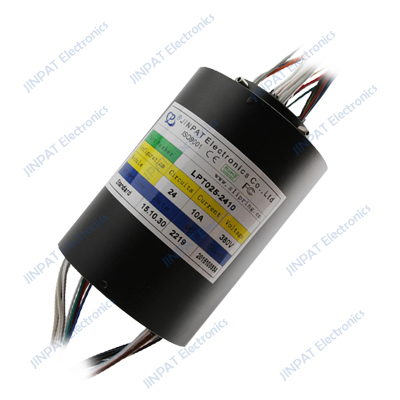 Solution for rotating conductive slip rings in stage systems