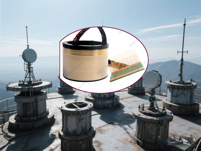 Low-Torque Through Bore Slip Ring for Antenna Pedestals – Split Type, 95mm Bore