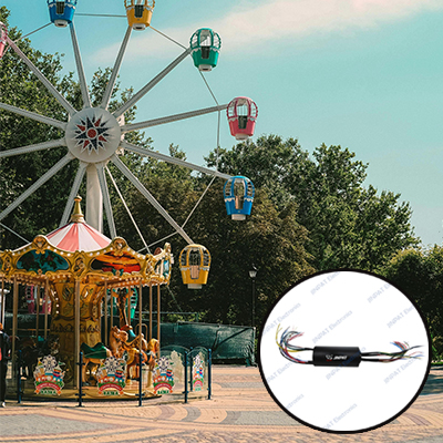 Application of JINPAT Through-Hole Slip Rings in Amusement Equipment