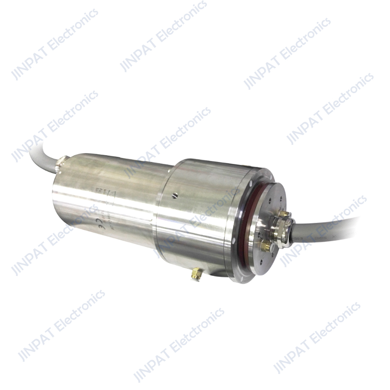 Integrated electric slip rings for gas and liquid