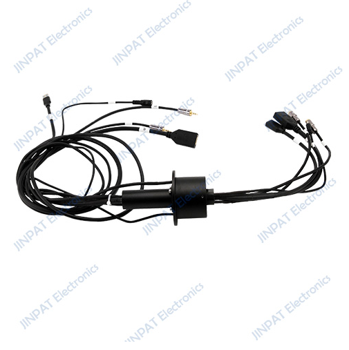 Built-in Ethernet signal slip rings for high-speed data transfer