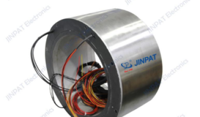JINPAT's new large and compact slip ring through the hole